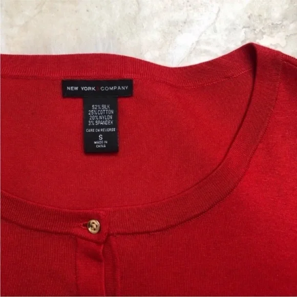 New York & Company Silk Cardigan - Picture 5 of 5